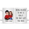 Being Related To Me Couple Personalized Mug Being Related To Me Couple Personalized Mug