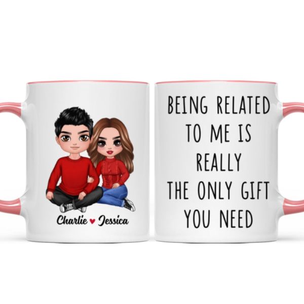 Being Related To Me Couple Personalized Mug Being Related To Me Couple Personalized Mug