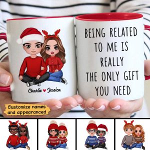 Being Related To Me Couple Personalized Mug
