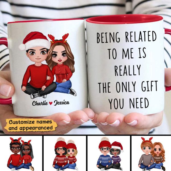 Being Related To Me Couple Personalized Mug Being Related To Me Couple Personalized Mug