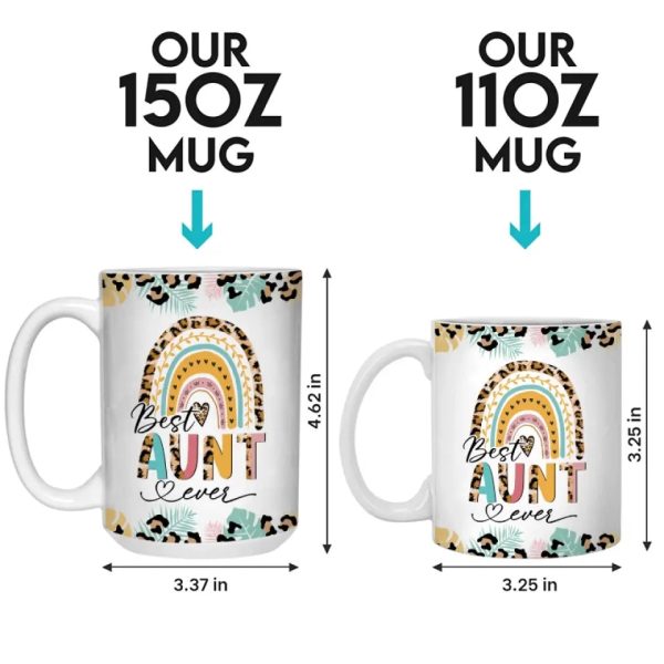 Best Auntie Nutritional Facts - Family Personalized Custom Mug - Gift For Family Members Best Auntie Nutritional Facts - Family Personalized Custom Mug - Gift For Family Members