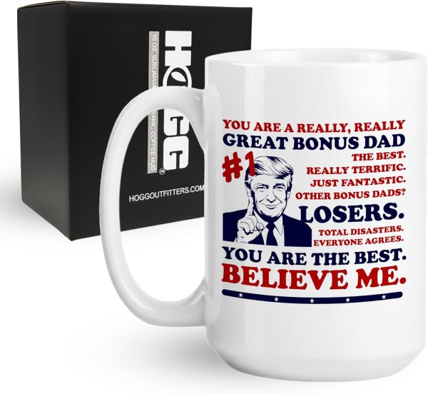 Best Bonus Dad Ever Coffee Mug Funny Gift for Stepdad Father in Law Birthday Christmas Gift Idea Best Bonus Dad Ever Coffee Mug Funny Gift for Stepdad Father in Law Birthday Christmas Gift Idea