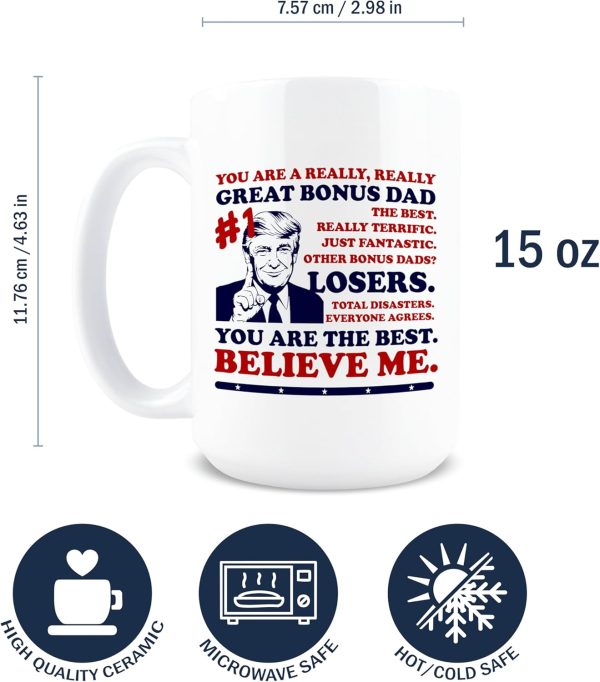 Best Bonus Dad Ever Coffee Mug Funny Gift for Stepdad Father in Law Birthday Christmas Gift Idea Best Bonus Dad Ever Coffee Mug Funny Gift for Stepdad Father in Law Birthday Christmas Gift Idea