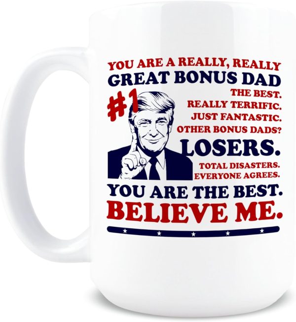 Best Bonus Dad Ever Coffee Mug Funny Gift for Stepdad Father in Law Birthday Christmas Gift Idea Best Bonus Dad Ever Coffee Mug Funny Gift for Stepdad Father in Law Birthday Christmas Gift Idea