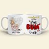 Best Bum Ever, Personalized Couple Mug, Gift For Couple, Valentine Gift, 131223