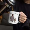 Best Cat Dad Time Spent With Cats Is Never Wasted - Personalized White Edge-to-Edge Mug Best Cat Dad Time Spent With Cats Is Never Wasted - Personalized White Edge-to-Edge Mug