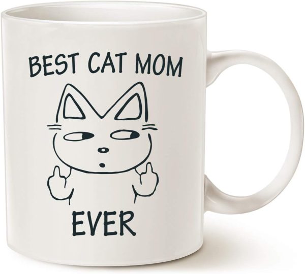 Best Cat Mom Ever Coffee Mug Funny Gift for Cat Mom from Daughter Son Kids, Mothers Day Birthday Gift Best Cat Mom Ever Coffee Mug Funny Gift for Cat Mom from Daughter Son Kids, Mothers Day Birthday Gift