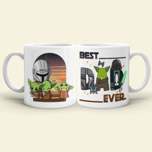 Best Dad Ever - Personalized White Mug