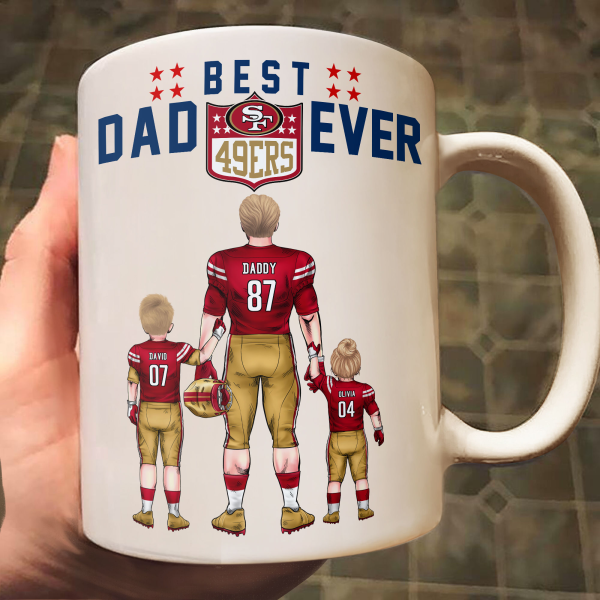 Best Dad Ever Football - Personalized Mug - Gifts For American Football Lover | TM12 HN02 Best Dad Ever Football - Personalized Mug - Gifts For American Football Lover | TM12 HN02