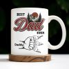 Best Dad Ever, Hand Holding, Mountains and Trees - Personalized Custom Coffee Mug - DAD204_MG Best Dad Ever, Hand Holding, Mountains and Trees - Personalized Custom Coffee Mug - DAD204_MG
