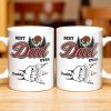Best Dad Ever, Hand Holding, Mountains and Trees - Personalized Custom Coffee Mug - DAD204_MG Best Dad Ever, Hand Holding, Mountains and Trees - Personalized Custom Coffee Mug - DAD204_MG
