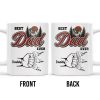 Best Dad Ever, Hand Holding, Mountains and Trees - Personalized Custom Coffee Mug - DAD204_MG Best Dad Ever, Hand Holding, Mountains and Trees - Personalized Custom Coffee Mug - DAD204_MG