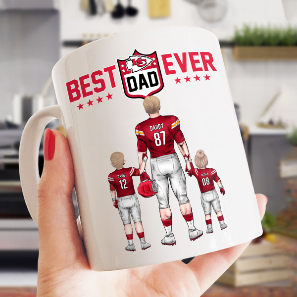 Best Dad Ever NFL Family - Personalized Mug - Gifts For American Football Lover | TM12 HN02 Best Dad Ever NFL Family - Personalized Mug - Gifts For American Football Lover | TM12 HN02