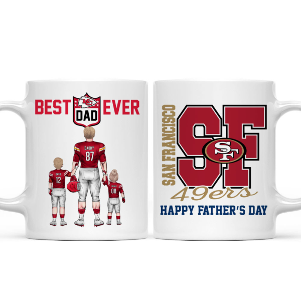 Best Dad Ever NFL Family - Personalized Mug - Gifts For American Football Lover | TM12 HN02 Best Dad Ever NFL Family - Personalized Mug - Gifts For American Football Lover | TM12 HN02