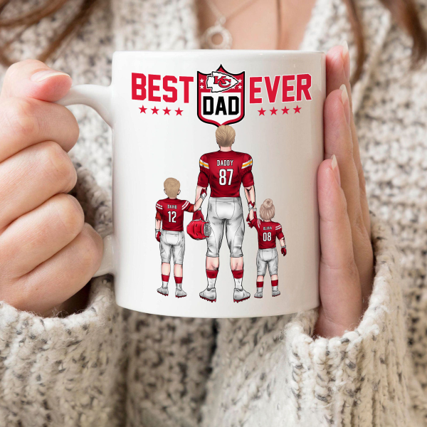 Best Dad Ever NFL Family - Personalized Mug - Gifts For American Football Lover | TM12 HN02 Best Dad Ever NFL Family - Personalized Mug - Gifts For American Football Lover | TM12 HN02