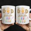 Best Dad Ever, We Love You, Hand Prints - Personalized Custom Coffee Mug - DAD228_MG Best Dad Ever, We Love You, Hand Prints - Personalized Custom Coffee Mug - DAD228_MG