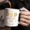 Best Dad Ever, We Love You, Hand Prints - Personalized Custom Coffee Mug - DAD228_MG Best Dad Ever, We Love You, Hand Prints - Personalized Custom Coffee Mug - DAD228_MG