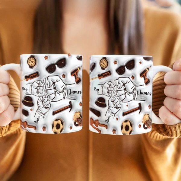 Best Dad Ever With 3D Inflated Mug 2 Personalized Gift DM01 890889 Best Dad Ever With 3D Inflated Mug 2 Personalized Gift DM01 890889