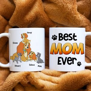 Best Dog Mom Ever, Personalized Mug, Mother's Day Gift For Dog Lovers