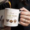 Best Dog Mom Ever With Cute Dog Faces And Paws - Personalized Custom Coffee Mug - PET091_MG Best Dog Mom Ever With Cute Dog Faces And Paws - Personalized Custom Coffee Mug - PET091_MG