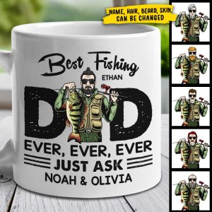 Best Fishing Dad Ever - Gift For Dad - Personalized Mug