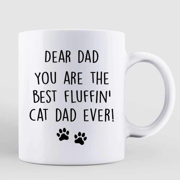 Best Fluffin Cat Dad Ever Personalized Mug