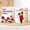 Best Girlfriend Boyfriend Ever Custom Birth Flower - Personalized Mug - Valentine's Day Gift for Her, for Him Best Girlfriend Boyfriend Ever Custom Birth Flower - Personalized Mug - Valentine's Day Gift for Her, for Him