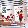 Best Girlfriend Boyfriend Ever Custom Birth Flower - Personalized Mug - Valentine's Day Gift for Her, for Him Best Girlfriend Boyfriend Ever Custom Birth Flower - Personalized Mug - Valentine's Day Gift for Her, for Him