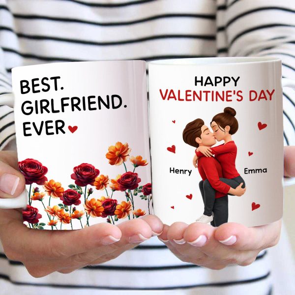 Best Girlfriend Boyfriend Ever Custom Birth Flower - Personalized Mug - Valentine's Day Gift for Her, for Him Best Girlfriend Boyfriend Ever Custom Birth Flower - Personalized Mug - Valentine's Day Gift for Her, for Him