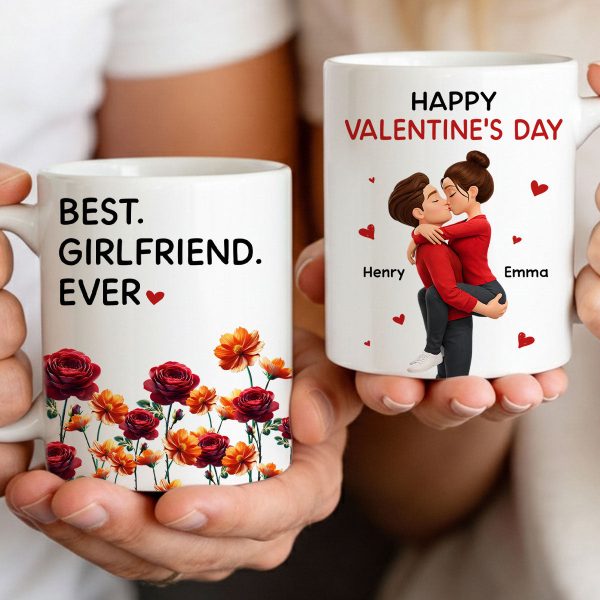 Best Girlfriend Boyfriend Ever Custom Birth Flower - Personalized Mug - Valentine's Day Gift for Her, for Him Best Girlfriend Boyfriend Ever Custom Birth Flower - Personalized Mug - Valentine's Day Gift for Her, for Him