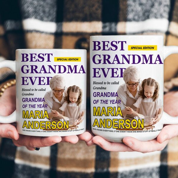 Best Grandma Ever Special Edition - Personalized Photo Mug Best Grandma Ever Special Edition - Personalized Photo Mug