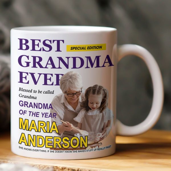 Best Grandma Ever Special Edition - Personalized Photo Mug Best Grandma Ever Special Edition - Personalized Photo Mug