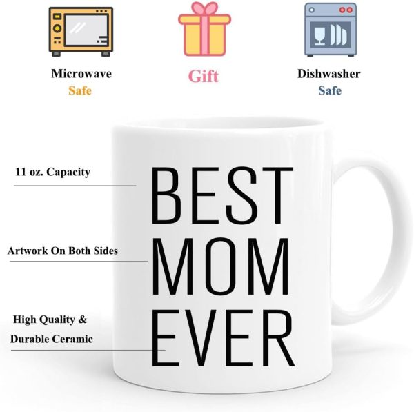 Best Mom Ever Coffee Mug, Gift for Mom from Daughter Son Kids Husband, Birthday Mother's Day Christmas Gift Idea for Women Best Mom Ever Coffee Mug, Gift for Mom from Daughter Son Kids Husband, Birthday Mother's Day Christmas Gift Idea for Women