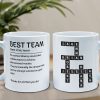 Best Team Coworker Mug Scrabble Custom Name - Personalized Mug Best Team Coworker Mug Scrabble Custom Name - Personalized Mug