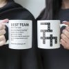 Best Team Coworker Mug Scrabble Custom Name - Personalized Mug Best Team Coworker Mug Scrabble Custom Name - Personalized Mug