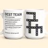 Best Team Coworker Mug Scrabble Custom Name - Personalized Mug Best Team Coworker Mug Scrabble Custom Name - Personalized Mug