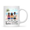 Besties At Heart Besties Sisters Back View Personalized Mug