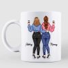 Besties Best Friends Back View Because Of You Personalized Mug