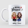 Besties Best Friends Forever Doll Women Sitting Personalized Mug
