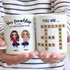Besties Forever Front View Best Friends Unique Gift Create Your Crossword Puzzle Personalized Mug