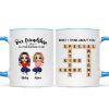 Besties Forever Front View Best Friends Unique Gift Create Your Crossword Puzzle Personalized Mug