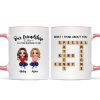 Besties Forever Front View Best Friends Unique Gift Create Your Crossword Puzzle Personalized Mug
