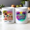 Besties Forever Personalized Tropical Mug for Best Friends Besties Forever Personalized Tropical Mug for Best Friends