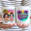 Besties Forever Personalized Tropical Mug for Best Friends Besties Forever Personalized Tropical Mug for Best Friends