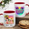 Besties Forever Personalized Tropical Mug for Best Friends Besties Forever Personalized Tropical Mug for Best Friends
