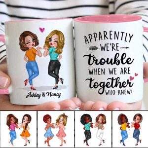 Besties Friends Until Old Senile Gift For Best Friend Personalized Mug