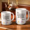 Besties Friendship Thank You For Being In Mine - Personalized White Edge-to-Edge Mug
