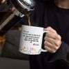 Besties Friendship Thank You For Being In Mine - Personalized White Edge-to-Edge Mug