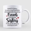 Besties Heart Hands Standing On The Road Personalized Mug
