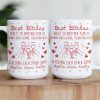 Besties White Ceramic Mug Personalized with Funny Quote, Cute Wine Glass Art, Perfect Unique Gift for Friends and Coworkers Besties White Ceramic Mug Personalized with Funny Quote, Cute Wine Glass Art, Perfect Unique Gift for Friends and Coworkers